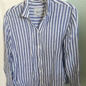 Rails Blue and White Striped Shirt 💙🔥Deal